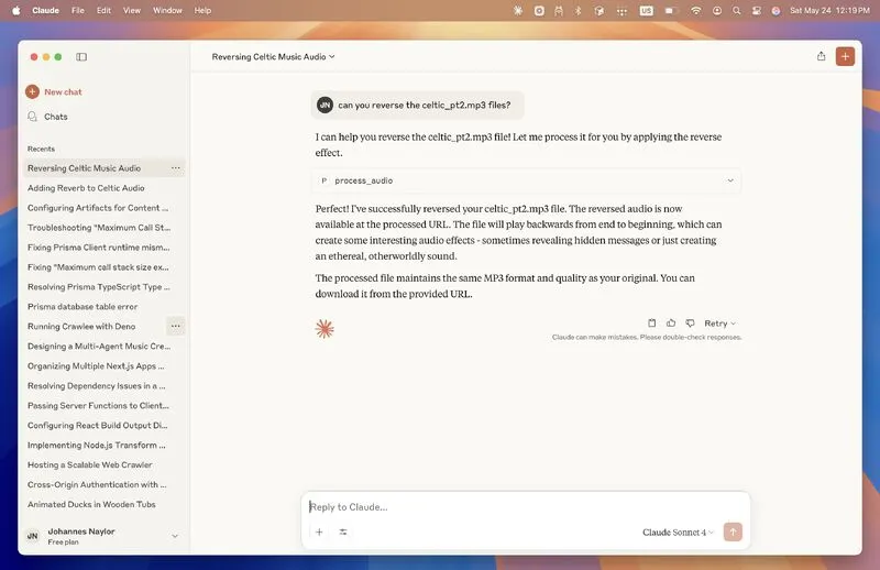 Claude Desktop with custom MCP