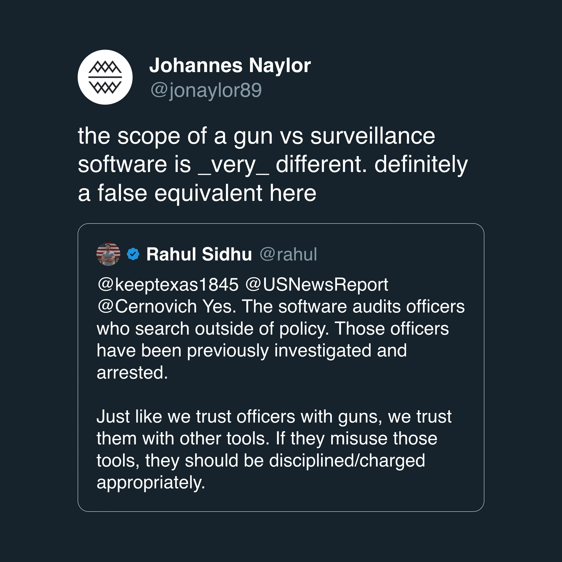 X post from Flock CSO