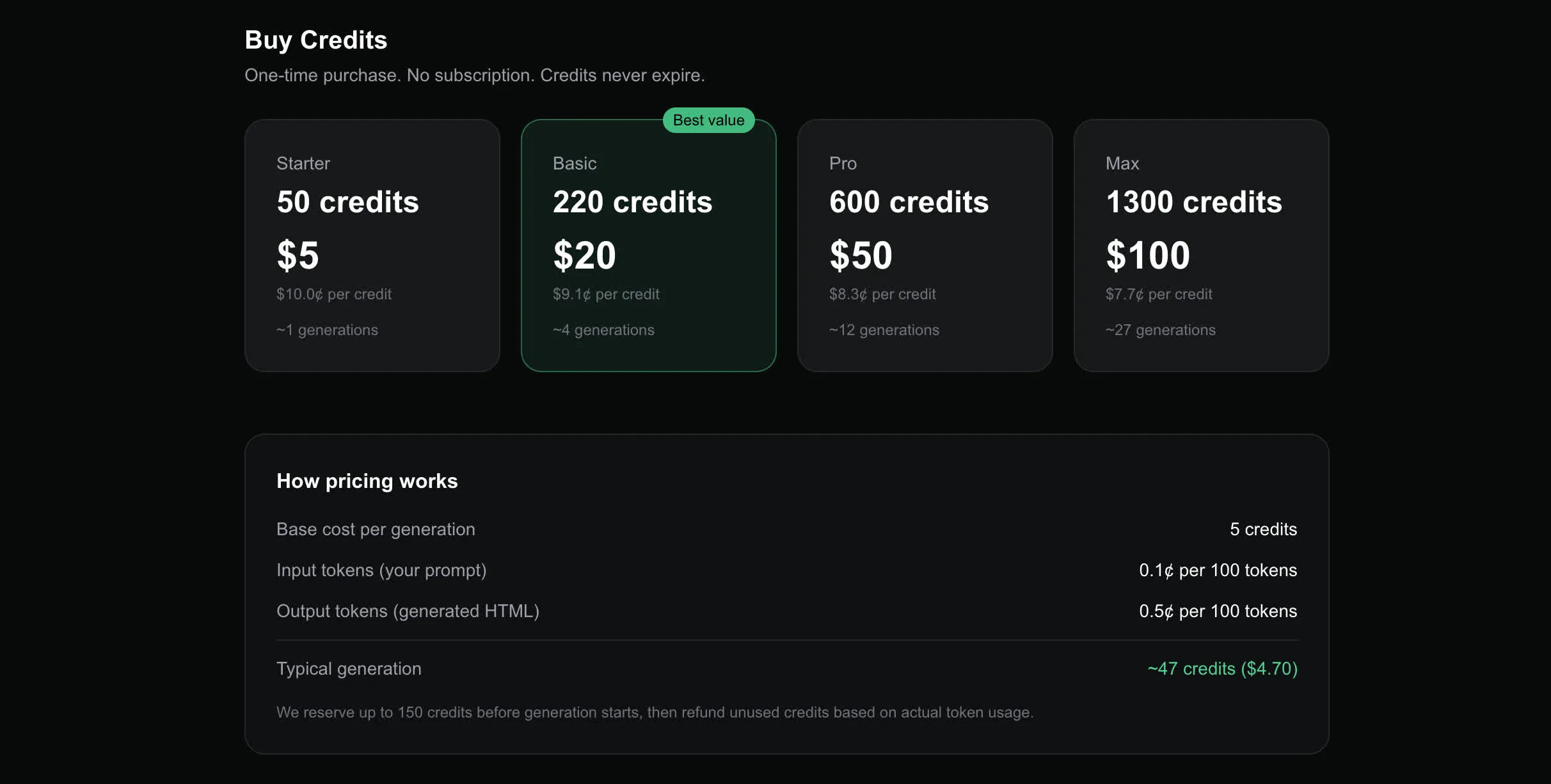 pennsite pricing page
