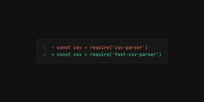 i made csv-parser 1.3x faster (sometimes) cover image